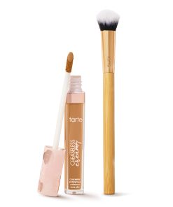 creaseless creamy full-coverage concealer & paw brush duo